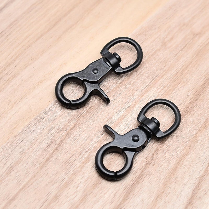 Surf turtle 4 PCS Snap Hook Zinc Alloy Black Key Chain Door Lock Pets Cage Hook Belt Clip for Pet Collars, Dog Traction Rope - Image 4